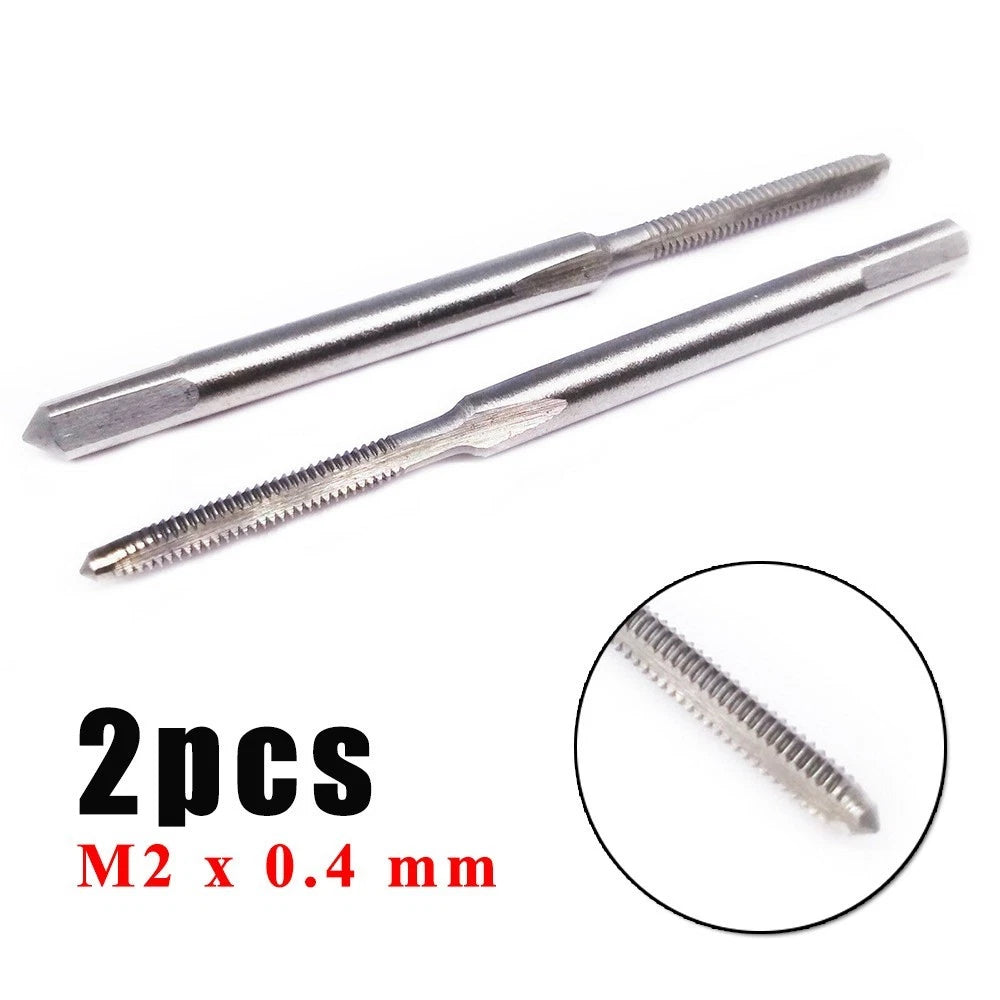 Set of 2 Right Hand Thread Tap M2 x 0.4 for Metric Taper (HSS)
