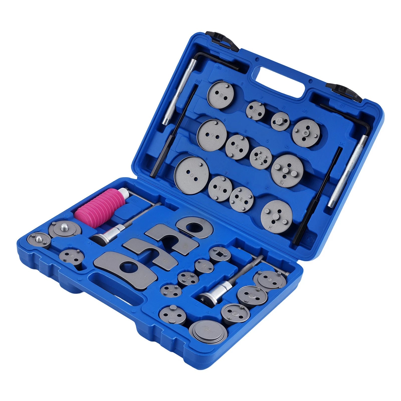 35 Pc Caliper Disc Brake Wind Back Pad Piston Compressor Adapters