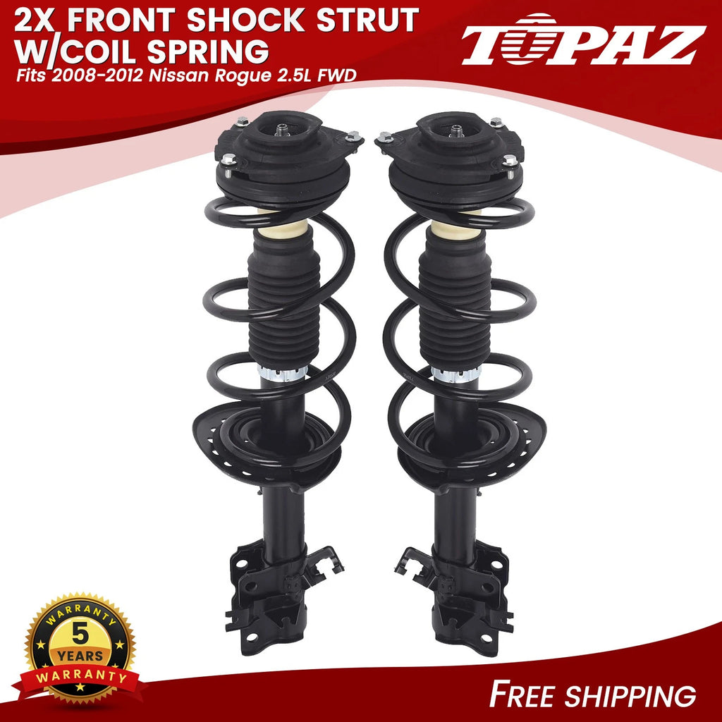 Pair Front Complete Struts for Nissan Rogue (2008–2012)