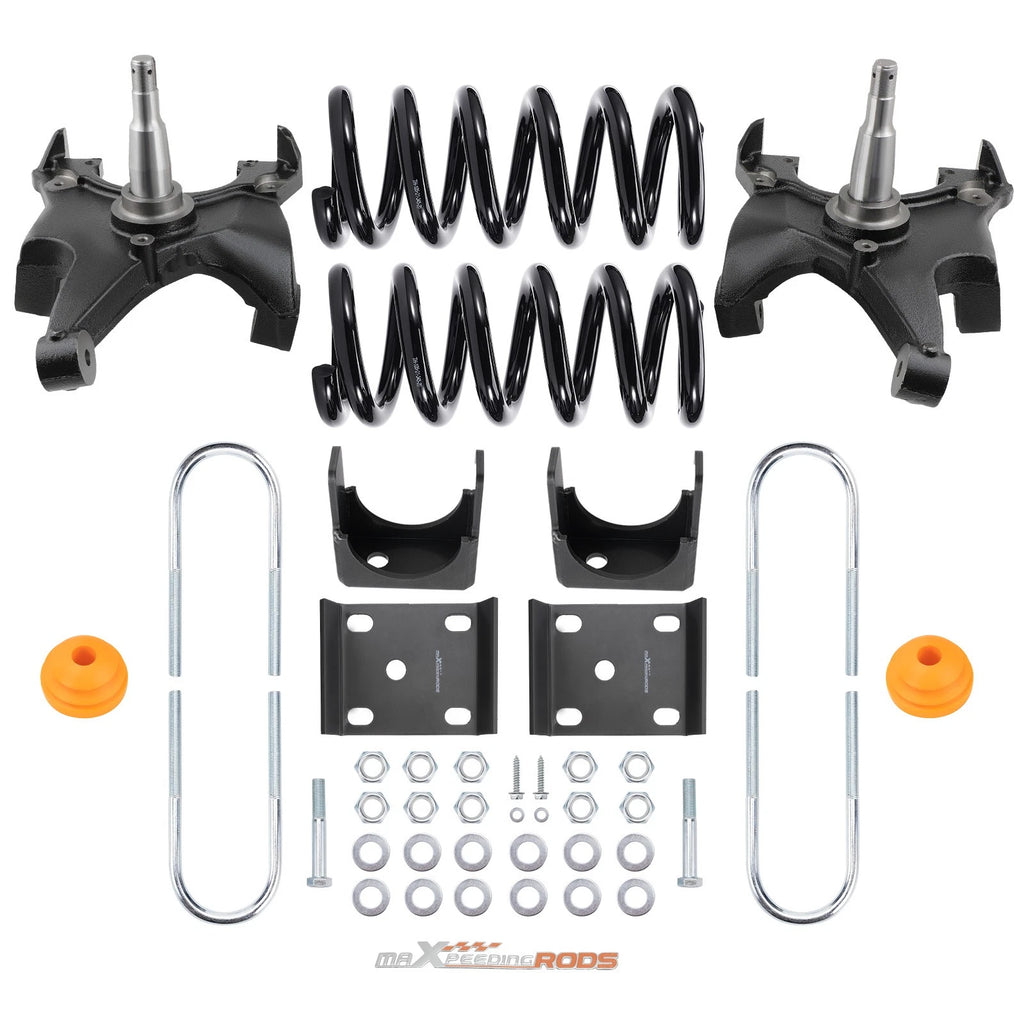 Drop Kit for Chevy/GMC C1500 (1988–1998) - Front 4" Rear 6" with 1.25" Rotors