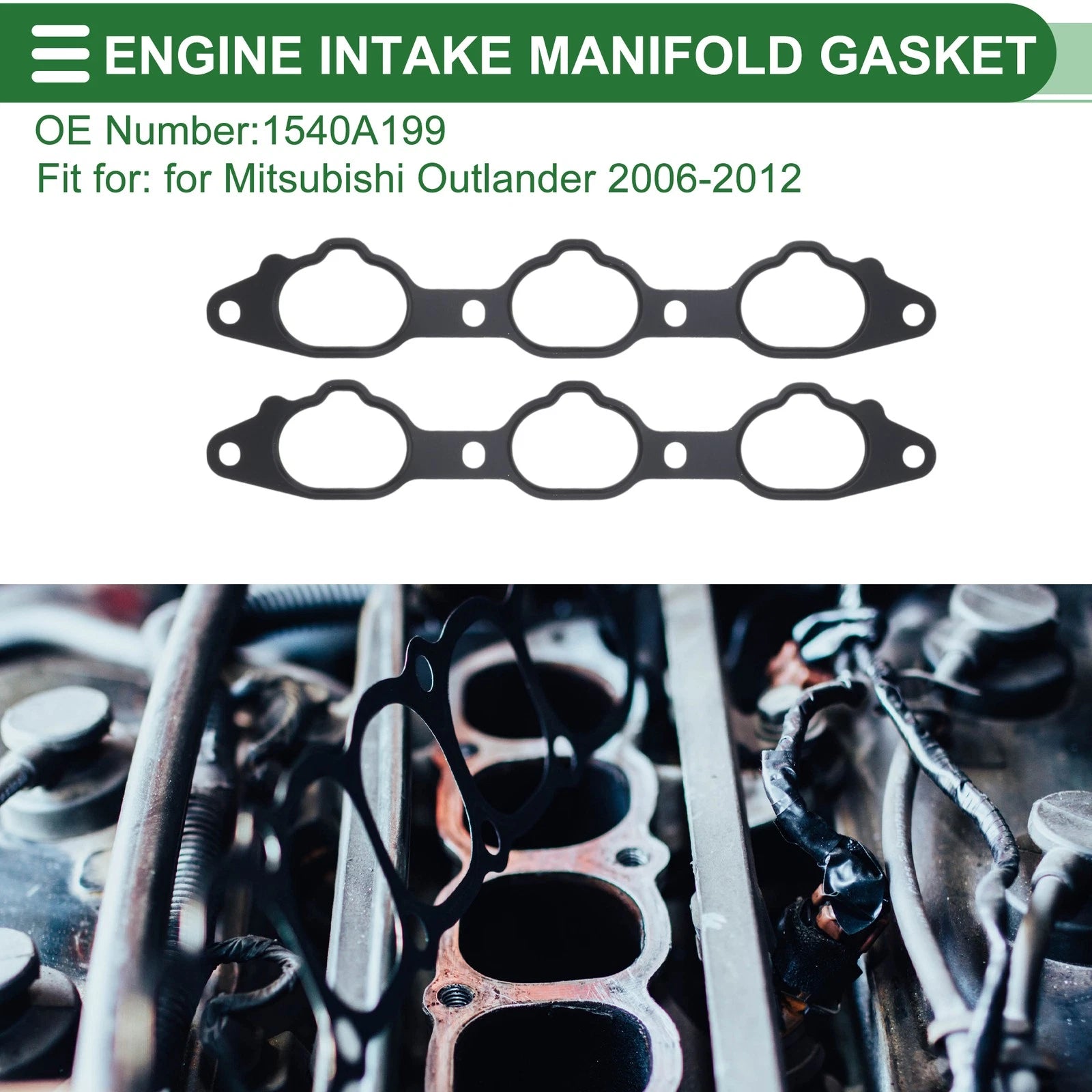 Engine Intake Manifold Gasket for Mitsubishi Outlander (2006–2012) No. 1540A199