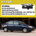 Interior Door Handle for Hyundai Elantra (2007–2010) RH Chrome Plastic