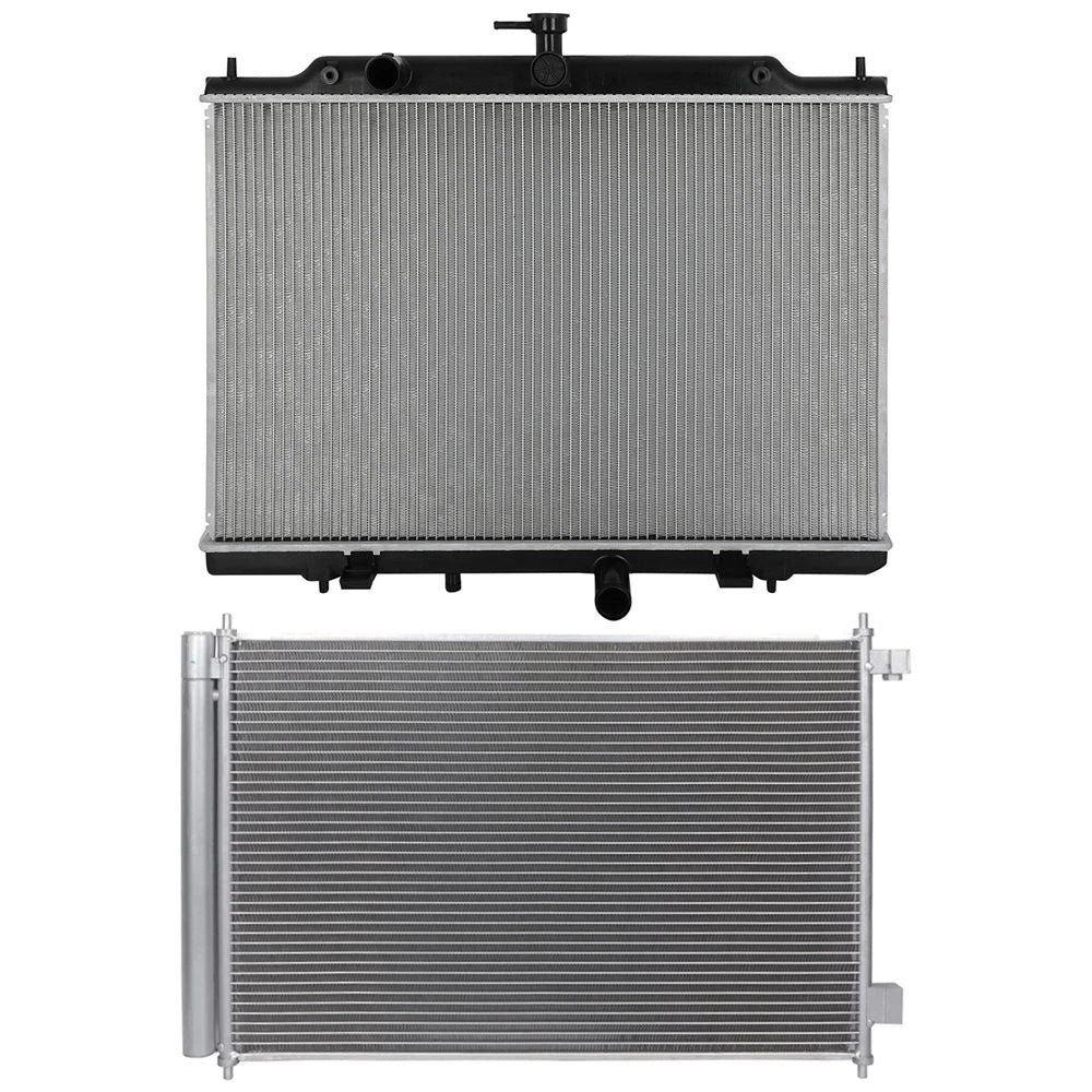 Cooling Kit: Aluminum Radiator & AC Condenser for Nissan NV200 (2013–2017)