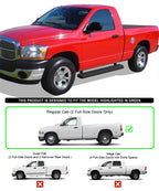iBoard Running Boards for Dodge Ram 1500 2500 3500 (2002-2008) 5in Black