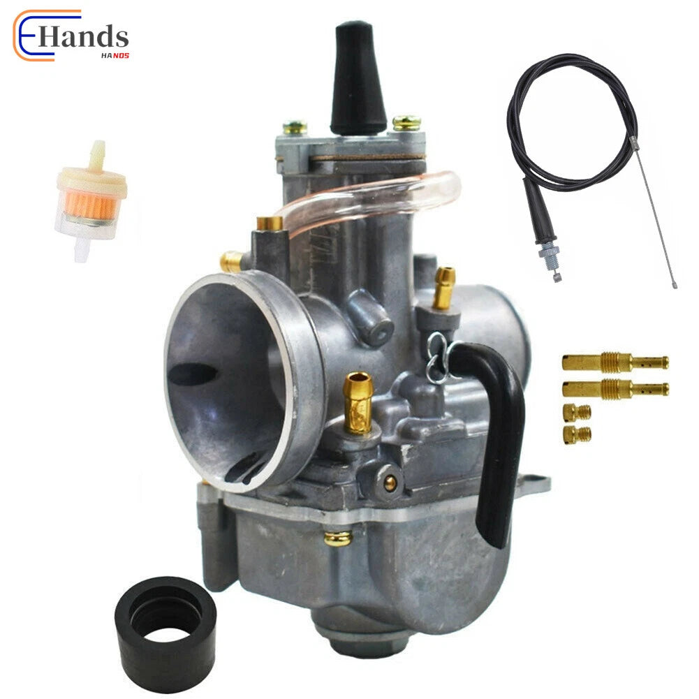 Carburetor and Throttle Cable for Honda CR80 CR85R CR125 NSR50 (1990–2009)