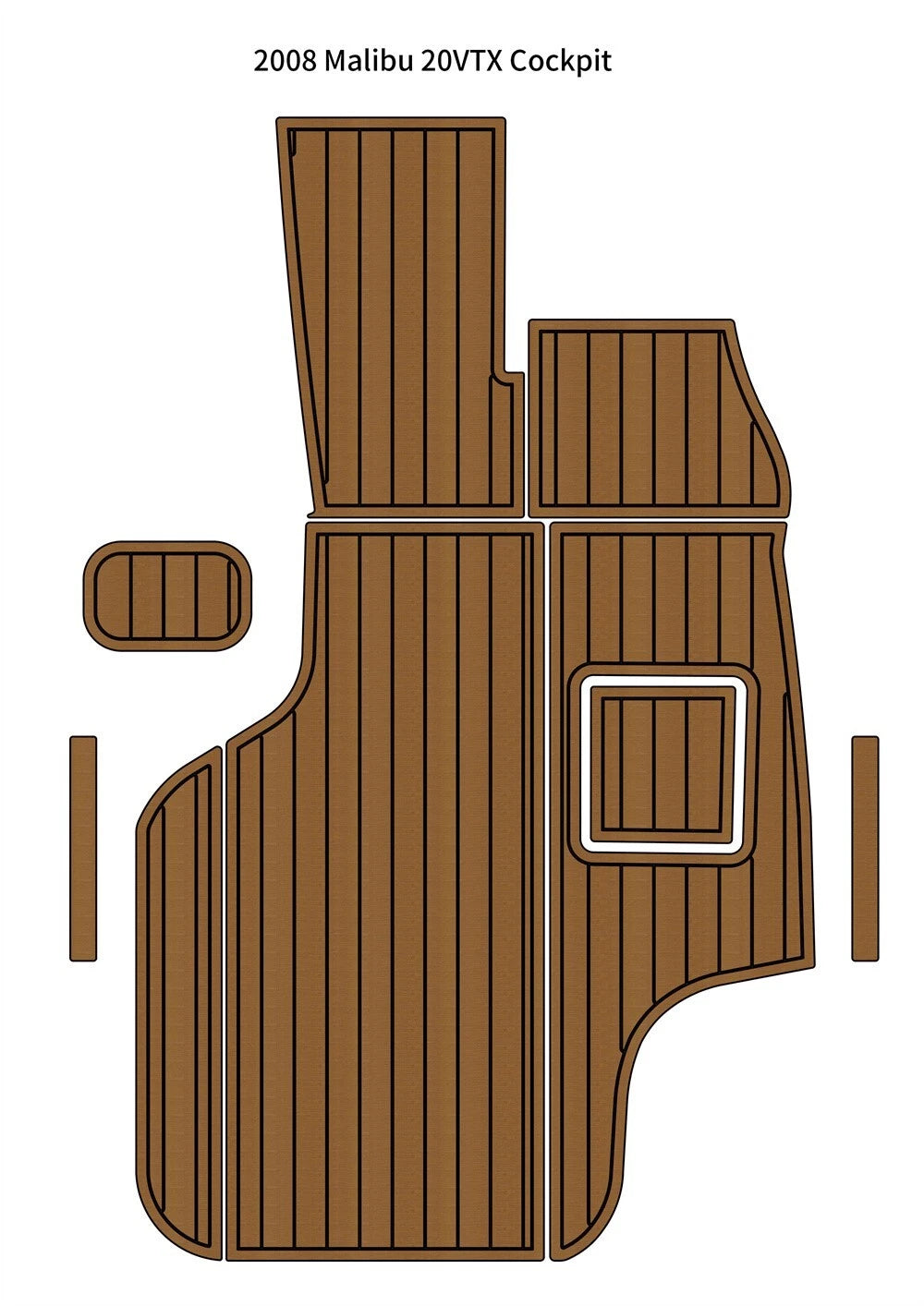 EVA Foam Cockpit Pads for Malibu 20 VTX (2008)