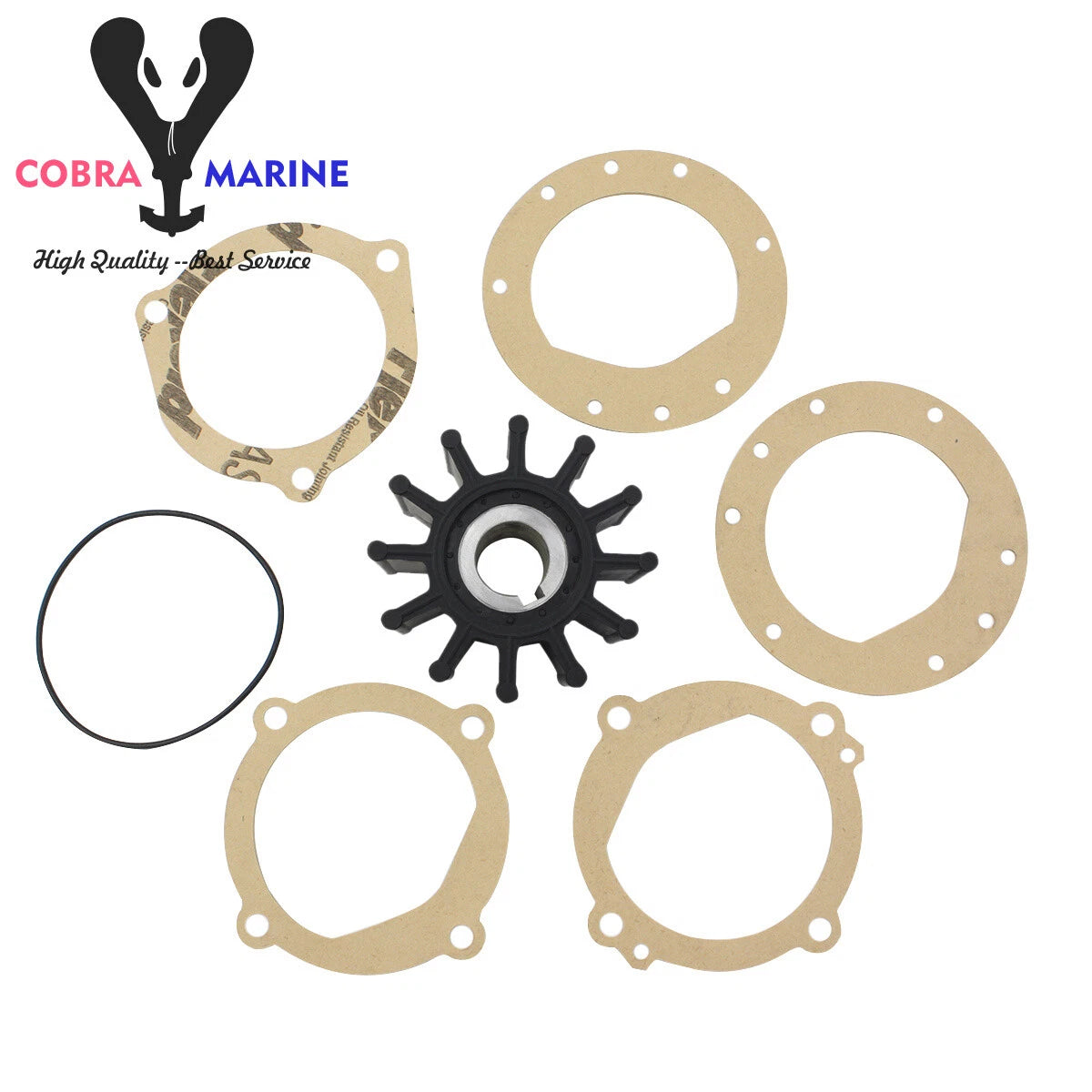 Water Pump Impeller for Yamaha YSC-101-03-01-0C, YSC-101-03, Sherwood 09959K
