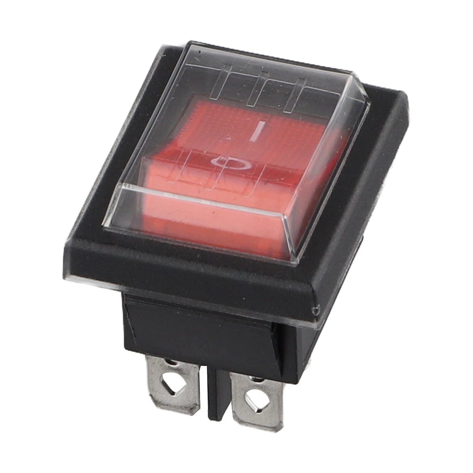 2X Waterproof 2 Pole Rocker Switch with 4 Pin Blade Terminal 16A/250V