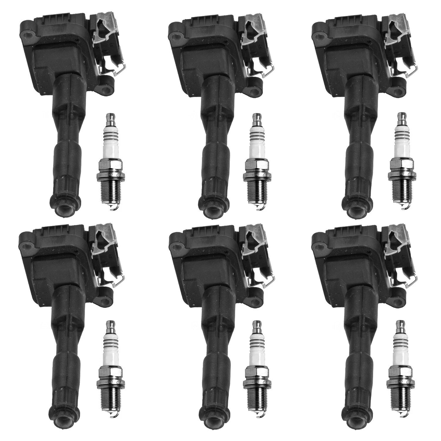 Set of 6 Ignition Coils & Iridium Spark Plugs for NSX E36 E46 L6