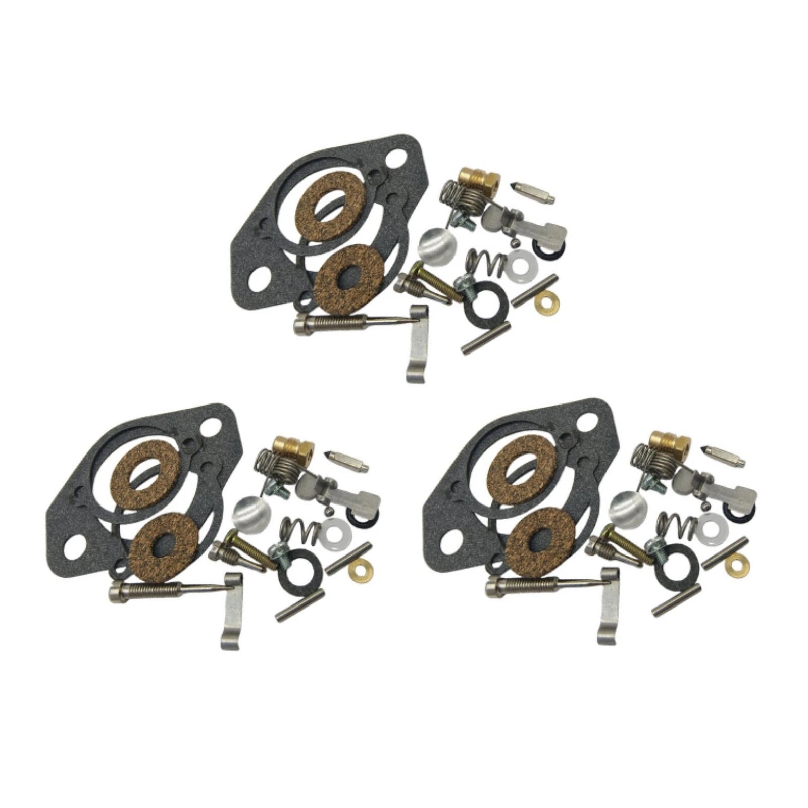 Set of 3 Carburetor Repair Kits for Mercury 65-150 Inlines (1395-5109, 18-7021)