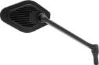 Adjustable Black Long Stem Diamond Mirror for Motorcycle (RHD)