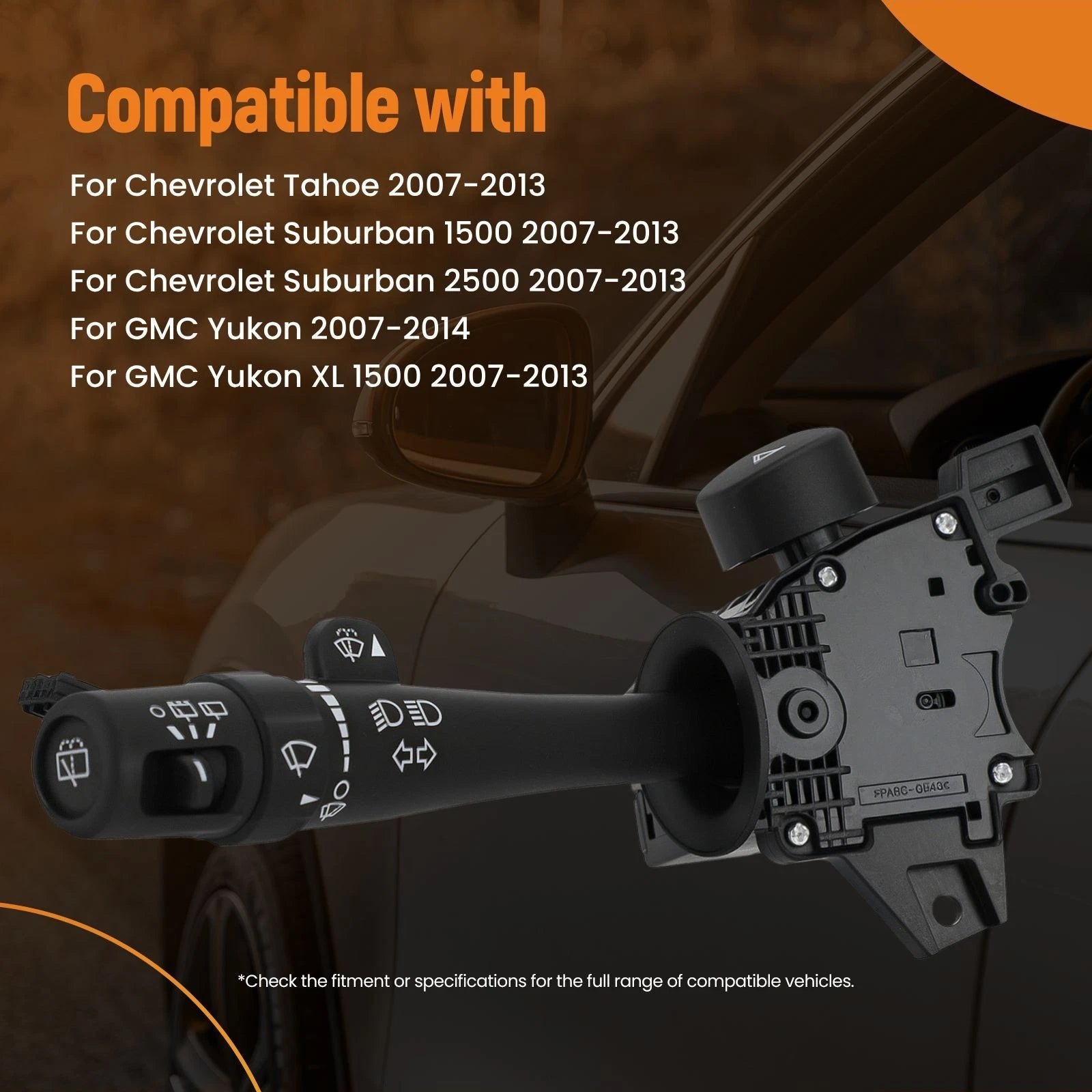 Turn Signal Switch w/Rear Wiper for GMC Yukon Chevrolet Tahoe Cadillac (2000–2006) 15849314
