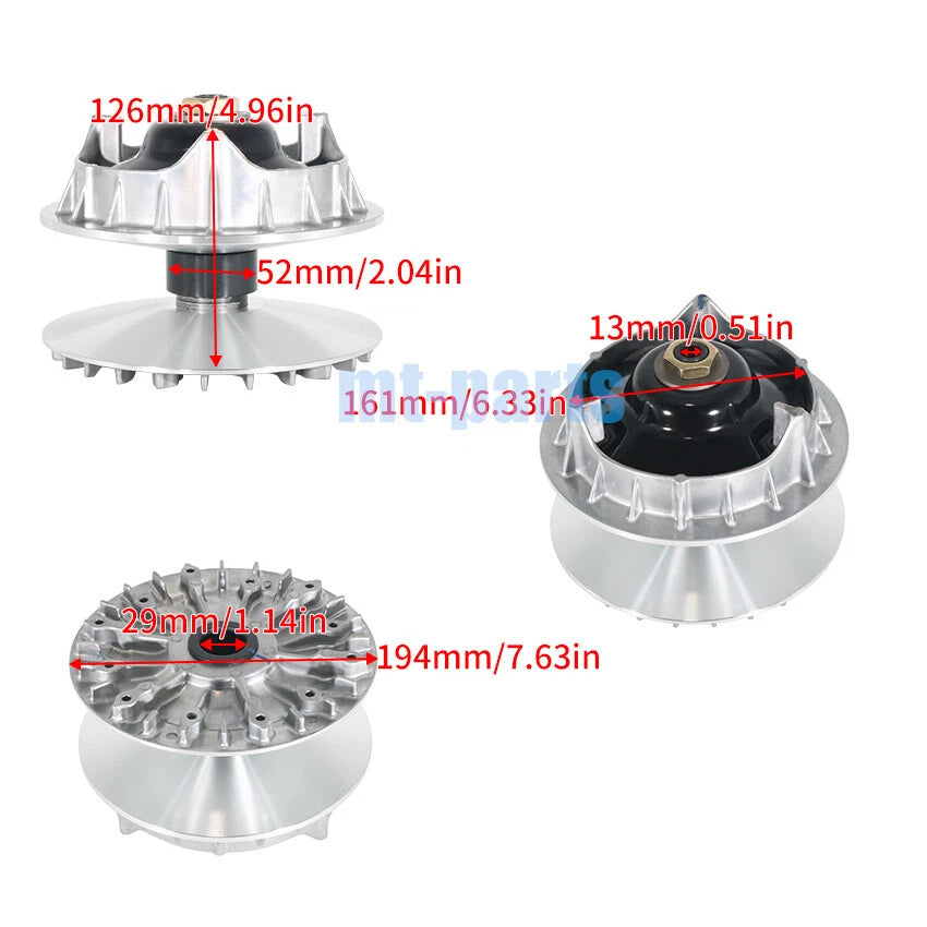 Set of 2 Front Clutch Variator Pulley for CFMoto CFORCE 500 HO (2015–2017)