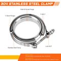 V-Band Clamp & Male/Female Band Flange Set for Universal Applications (1Pcs)