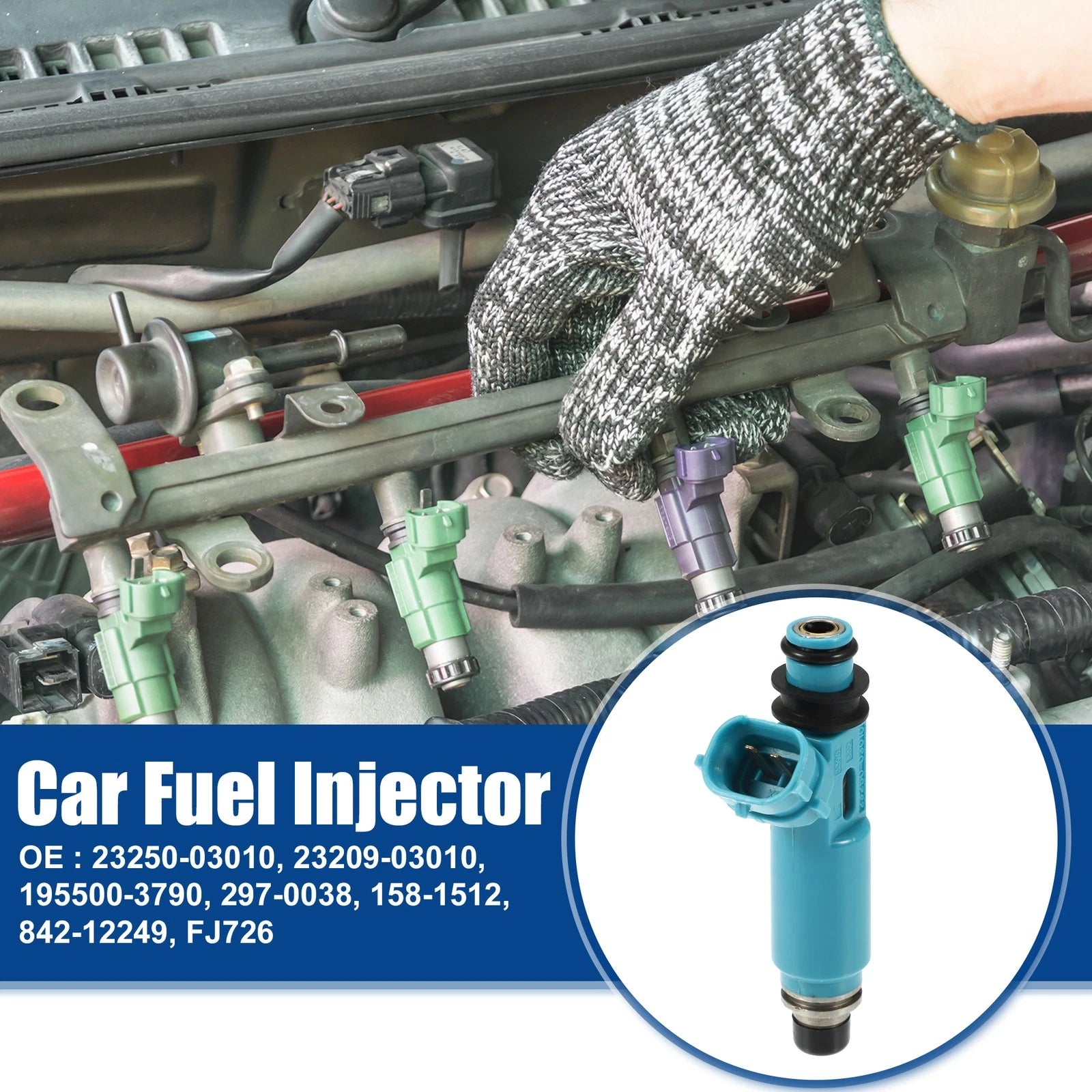 Set of 4 Fuel Injector Nozzles for Toyota Camry Solara (1999–2001) 23209-03010