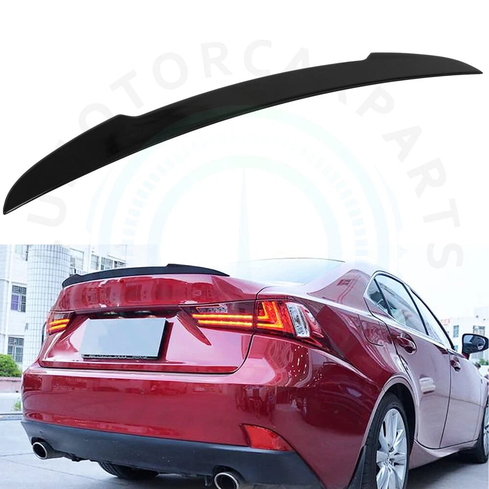 Black Glossy Rear Spoiler for Lexus IS300 IS350 (2014–2020)