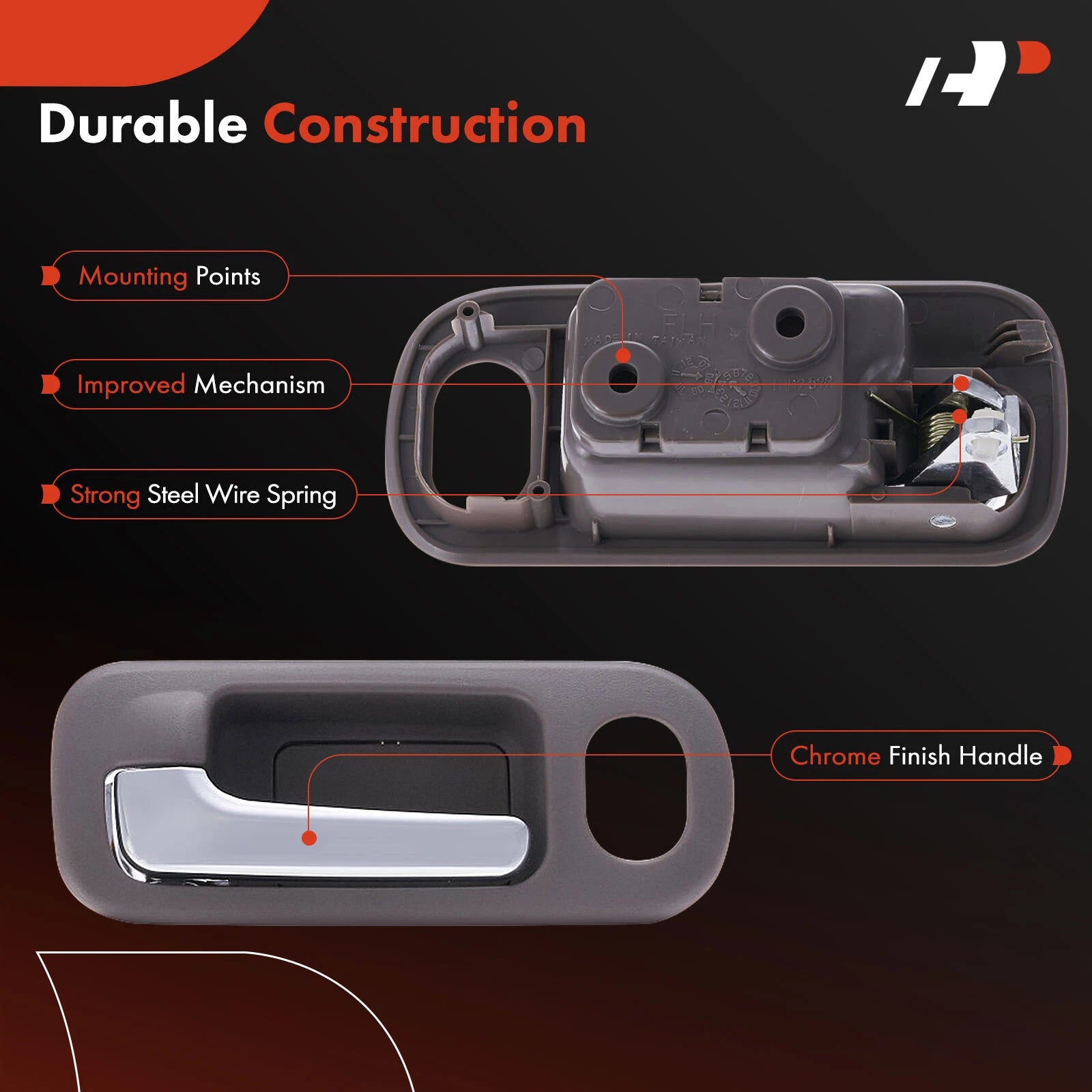 Front Left Plastic Interior Door Handle for Honda Civic (2001-2005)