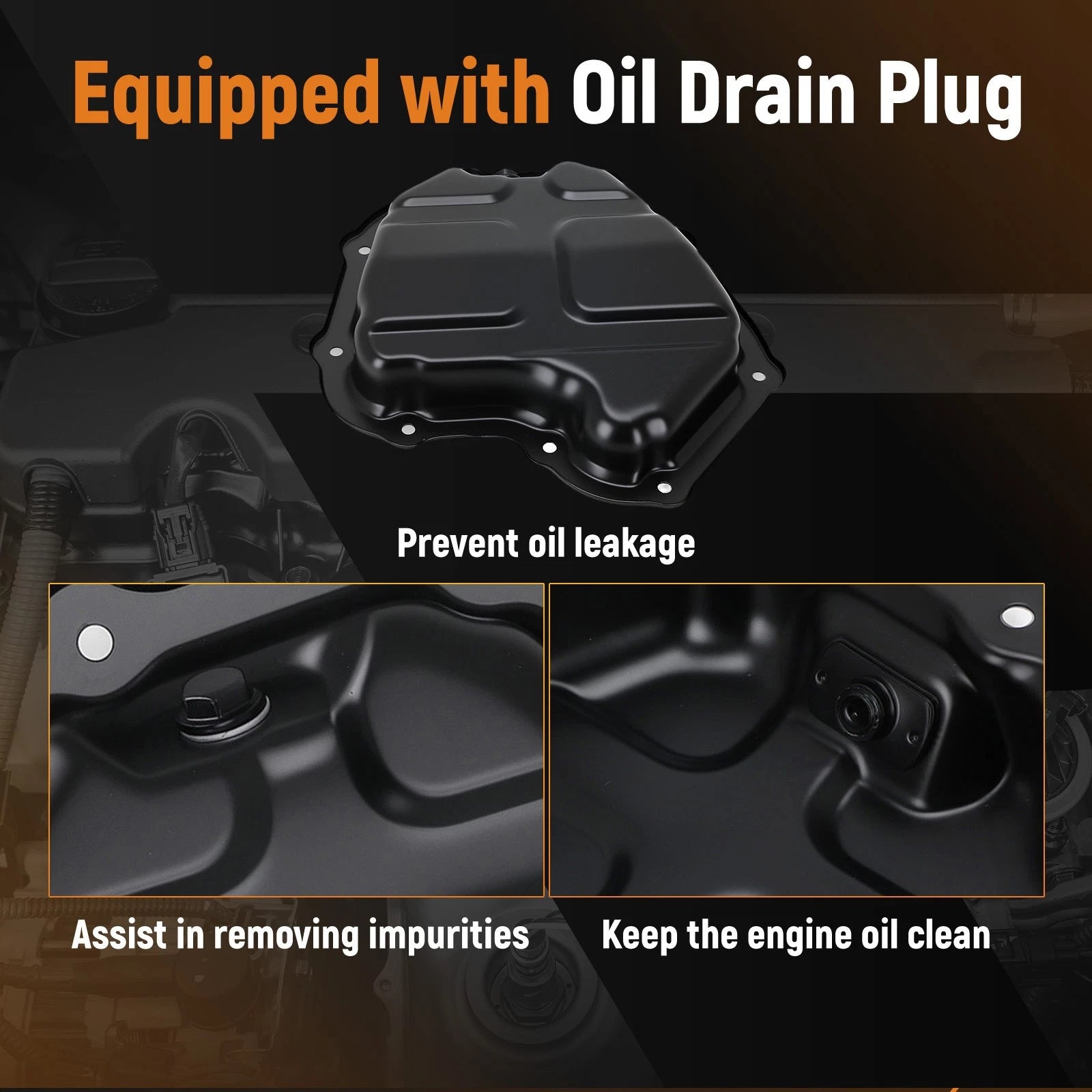Oil Sump Pan for Nissan Juke/Sentra 1.6L (2011–2019) Steel