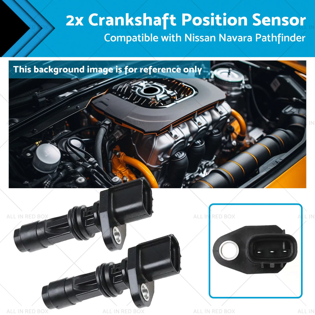 2X Crankshaft Position Sensor for Nissan Navara D40, Pathfinder R51