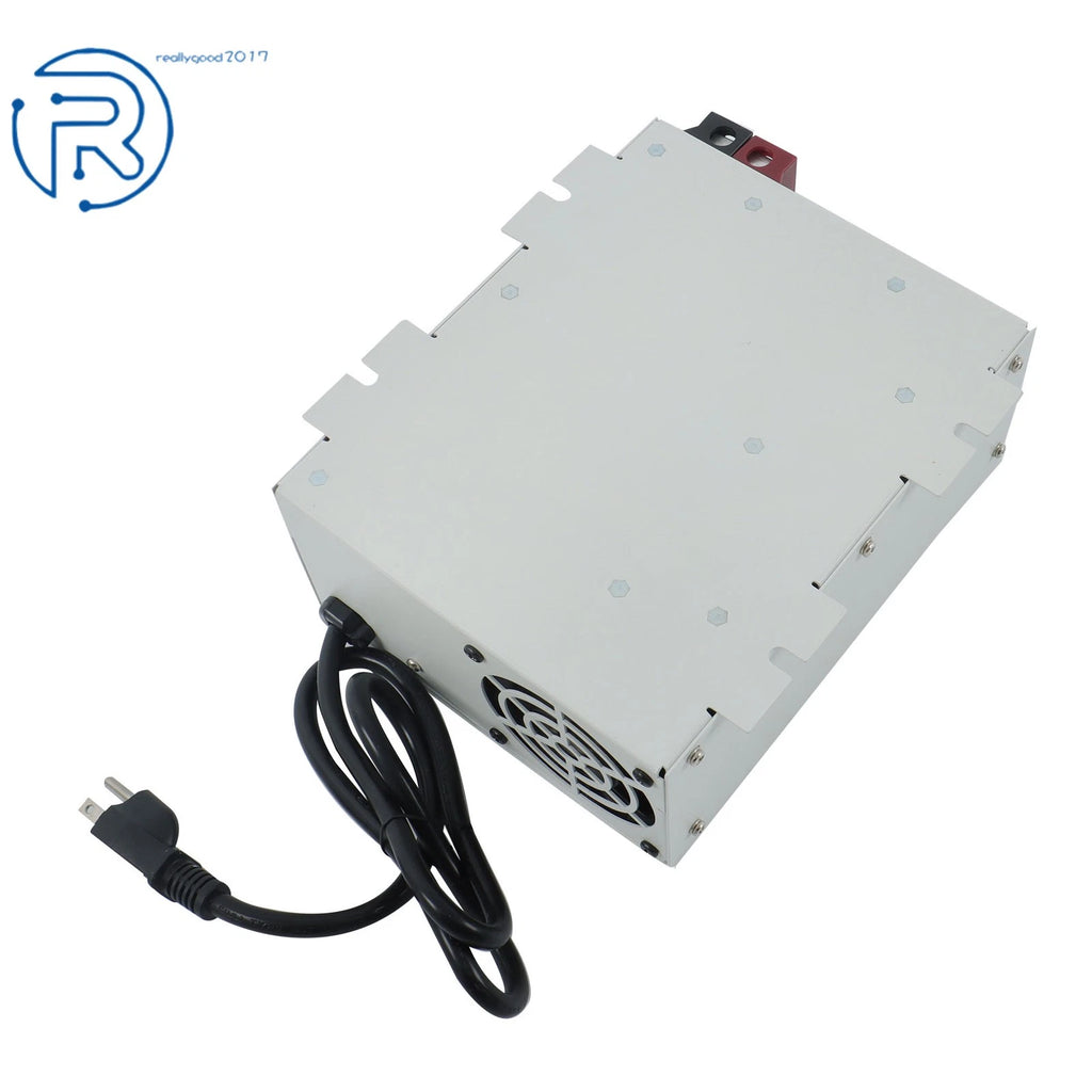 60 Amp Power Converter Battery Charger with LED Light and Internal Fan