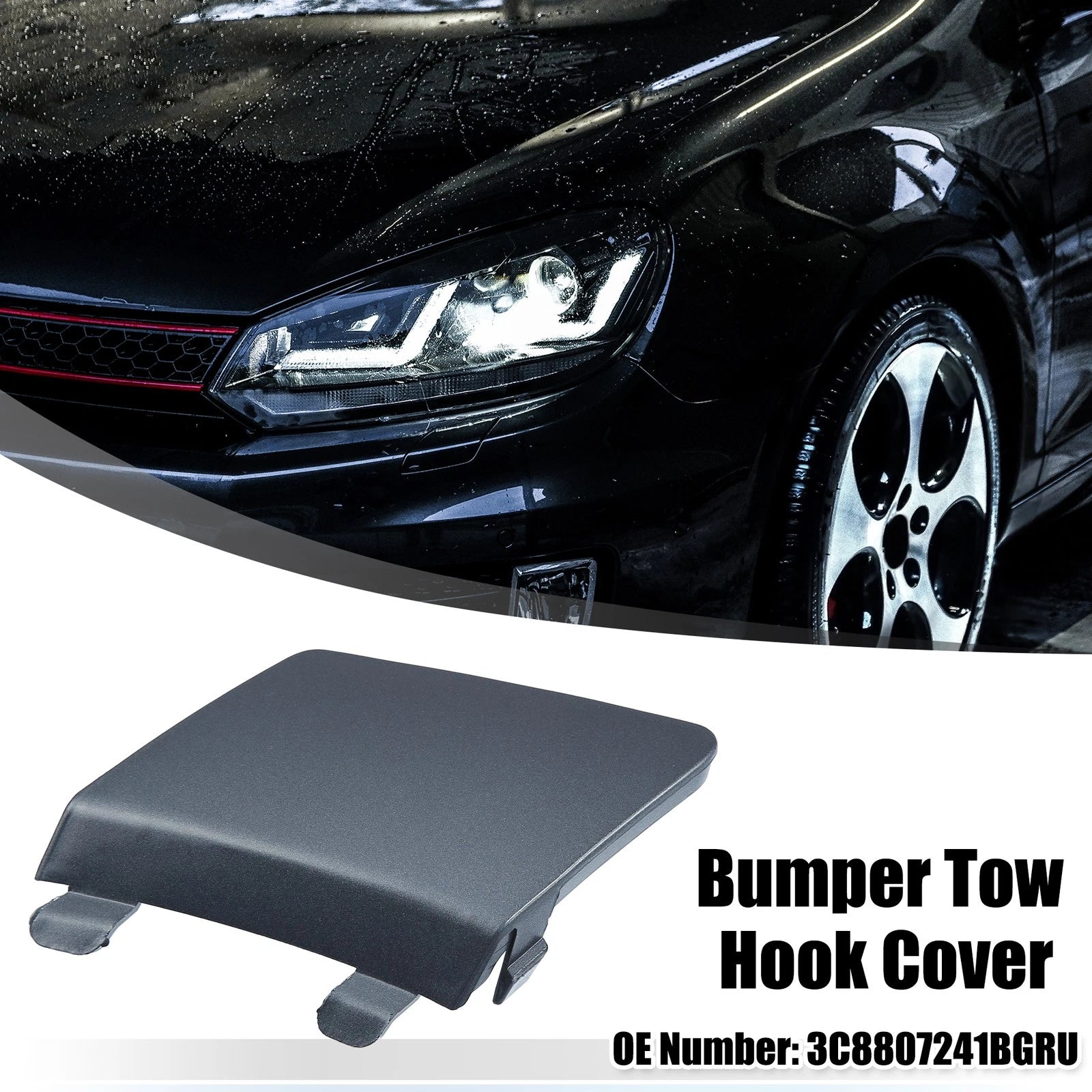 Tow Hook Cover for Volkswagen CC (2009–2017) - Gray
