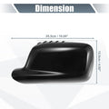 Left Side Mirror Cover Cap Gloss Black for BMW 3 Series E46 & 7 Series E65-E66