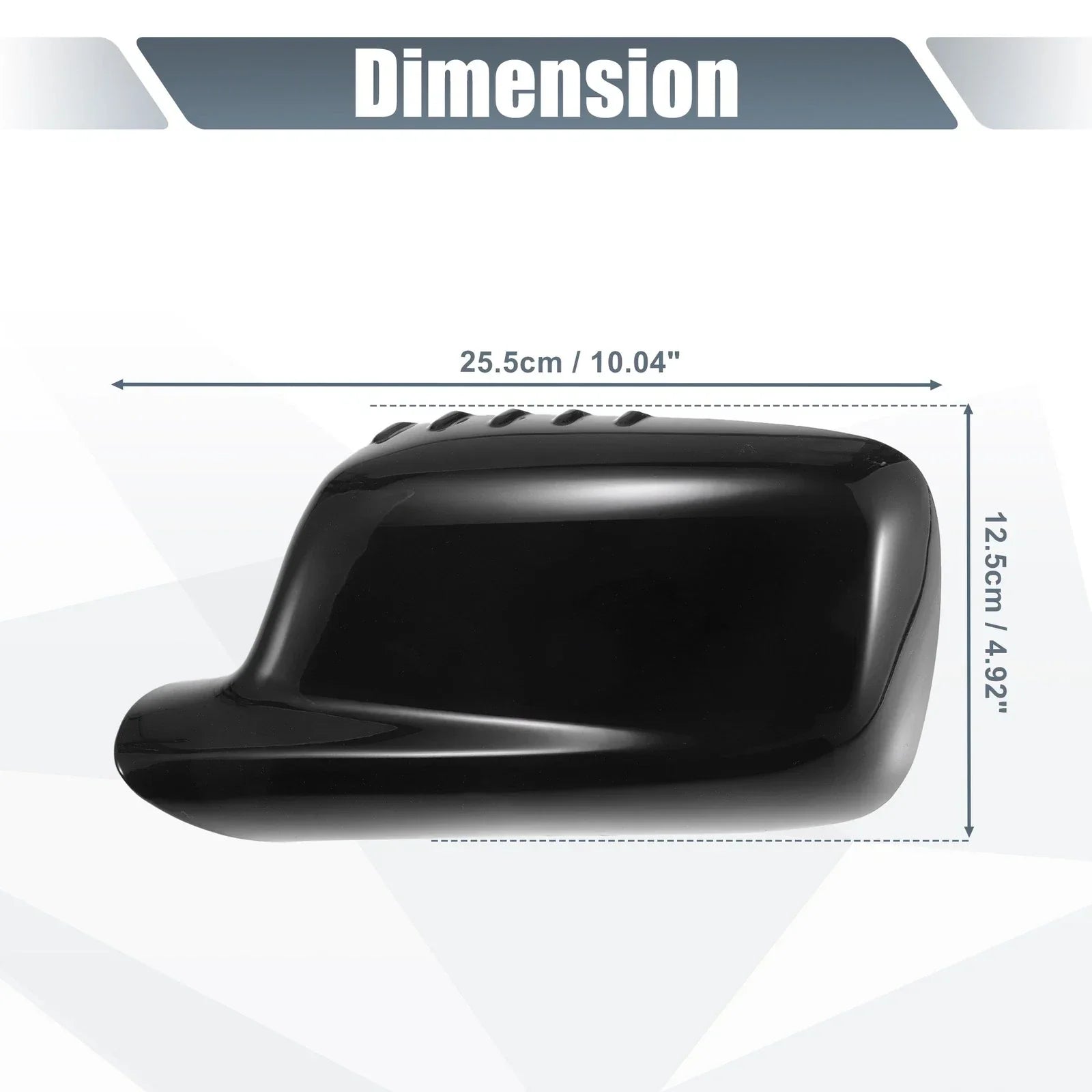 Left Side Mirror Cover Cap Gloss Black for BMW 3 Series E46 & 7 Series E65-E66