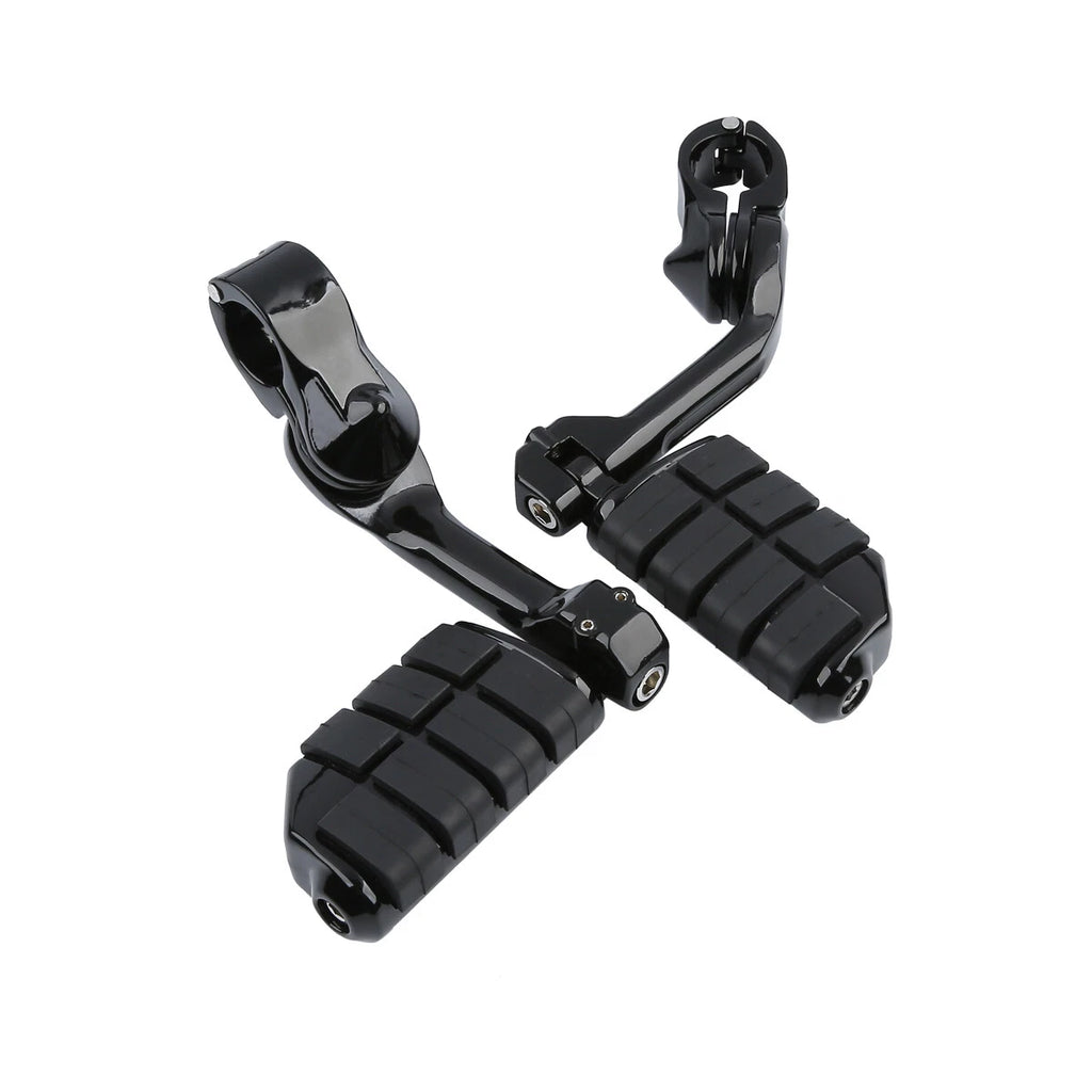 Highway Engine Guards Long Angled Foot Pegs for Harley Touring (2014–2023)