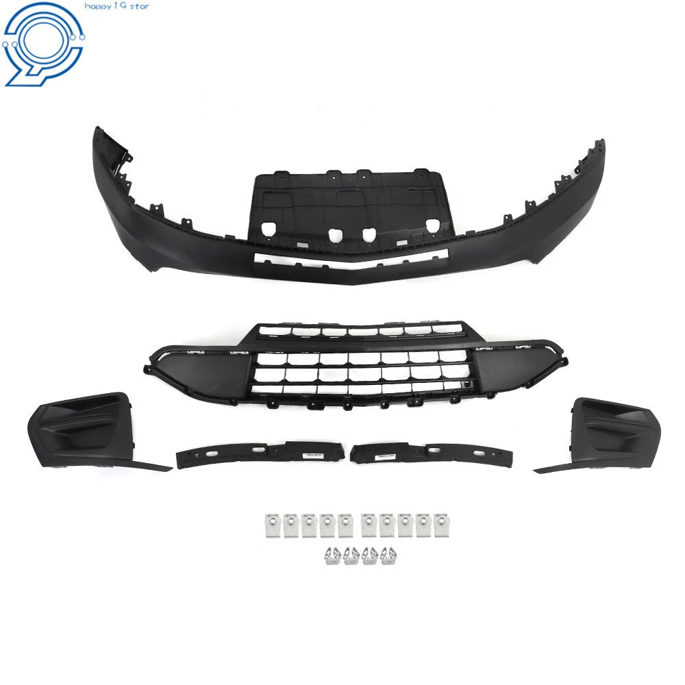 Front Lower Bumper Cover & Bracket for Chevy Traverse (2018-2020)