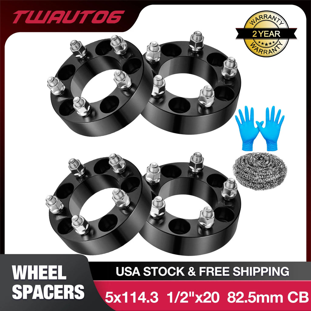 1.5 Inch Wheel Spacers for Ford Ranger Mustang Edge Jeep Wrangler (2012–2024)