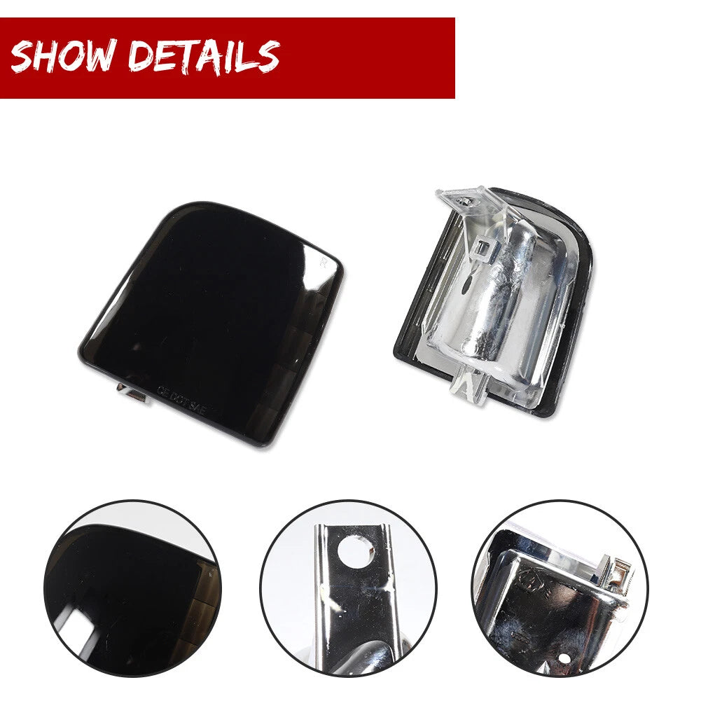 Set of 2 Smoked Corner Parking Side Marker Lamps for Chevy Safari Van