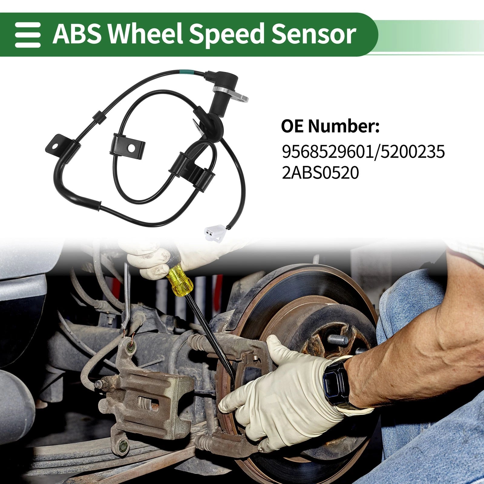 ABS Wheel Speed Sensor for Hyundai Elantra (No. 9568529601/5200235)