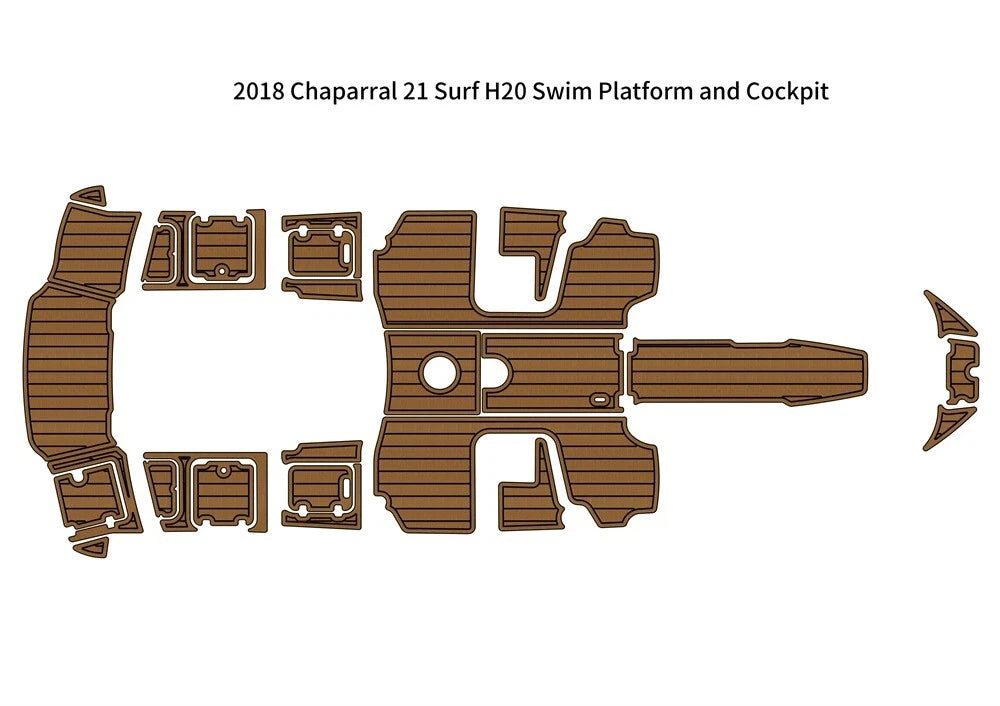 EVA Foam Teak Floor Pad for Chaparral 21 Surf (2018)