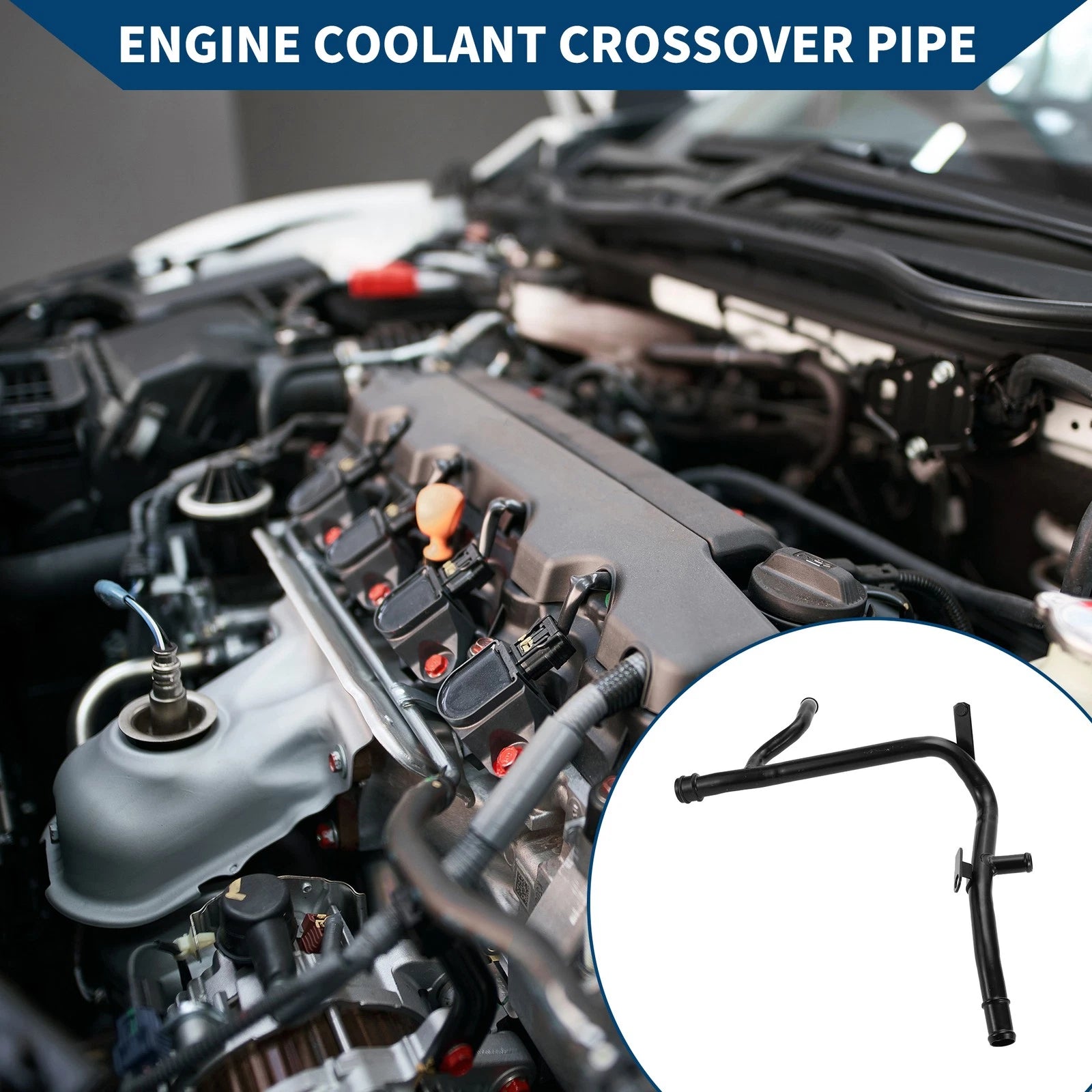 Engine Coolant Crossover Pipe for Volkswagen Golf (1997–2013) No. 06A121065DE