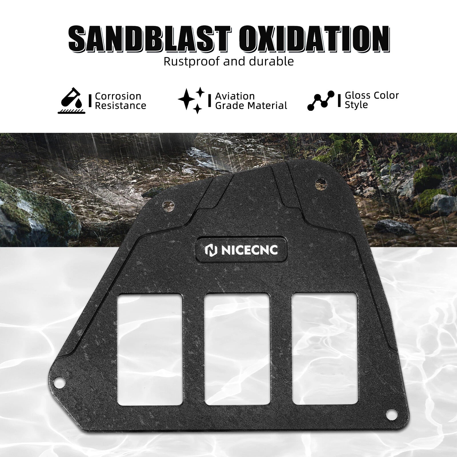 NICECNC Switch Panel Rocker Plate for Honda Talon 1000R 1000X (2019–2024)