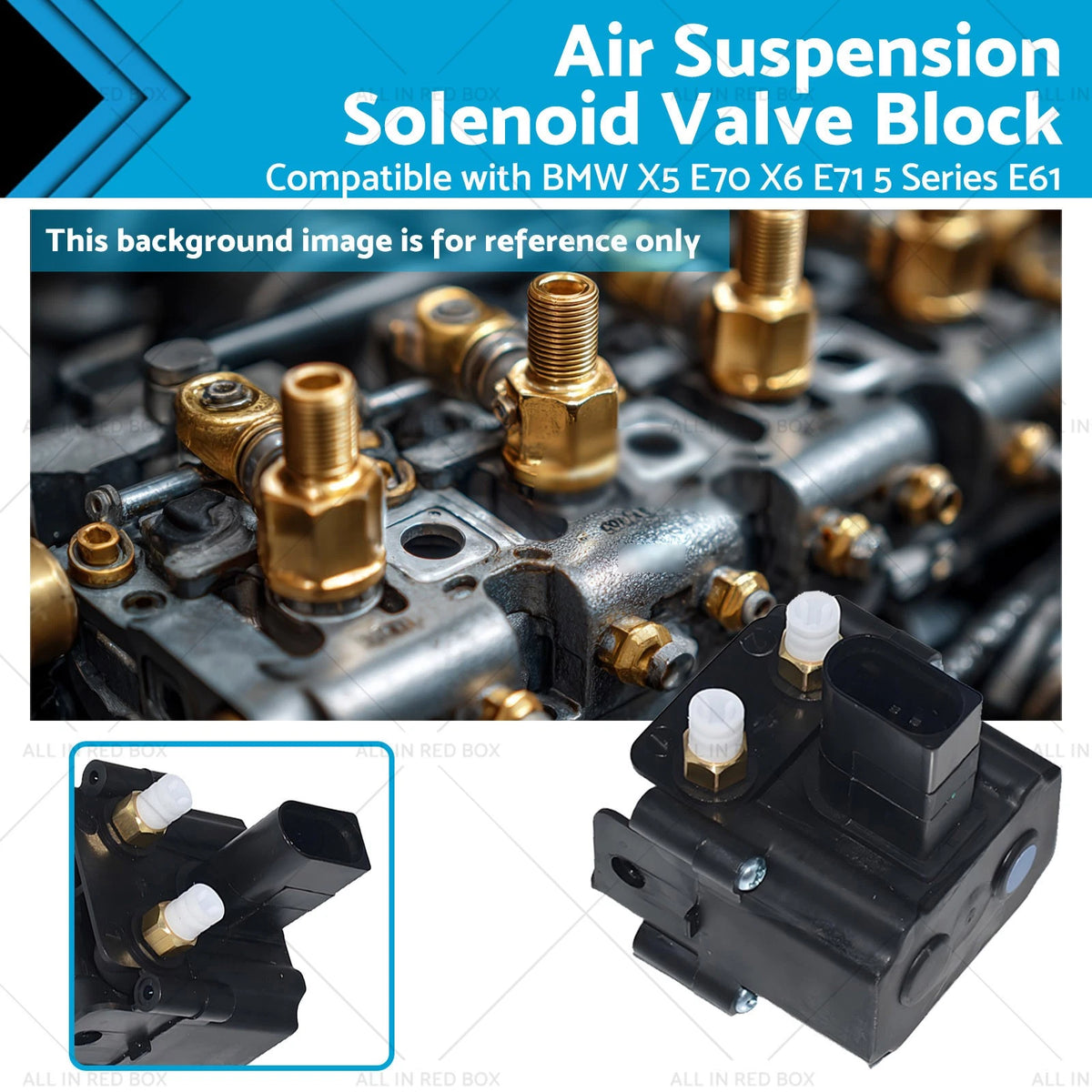 Air Suspension Solenoid Valve for BMW X5 X6 5 Series (E61 E70 E71)