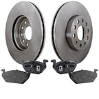 Brake Disc and Pad Kit for Volkswagen Jetta (2005) - Ceramic Pads
