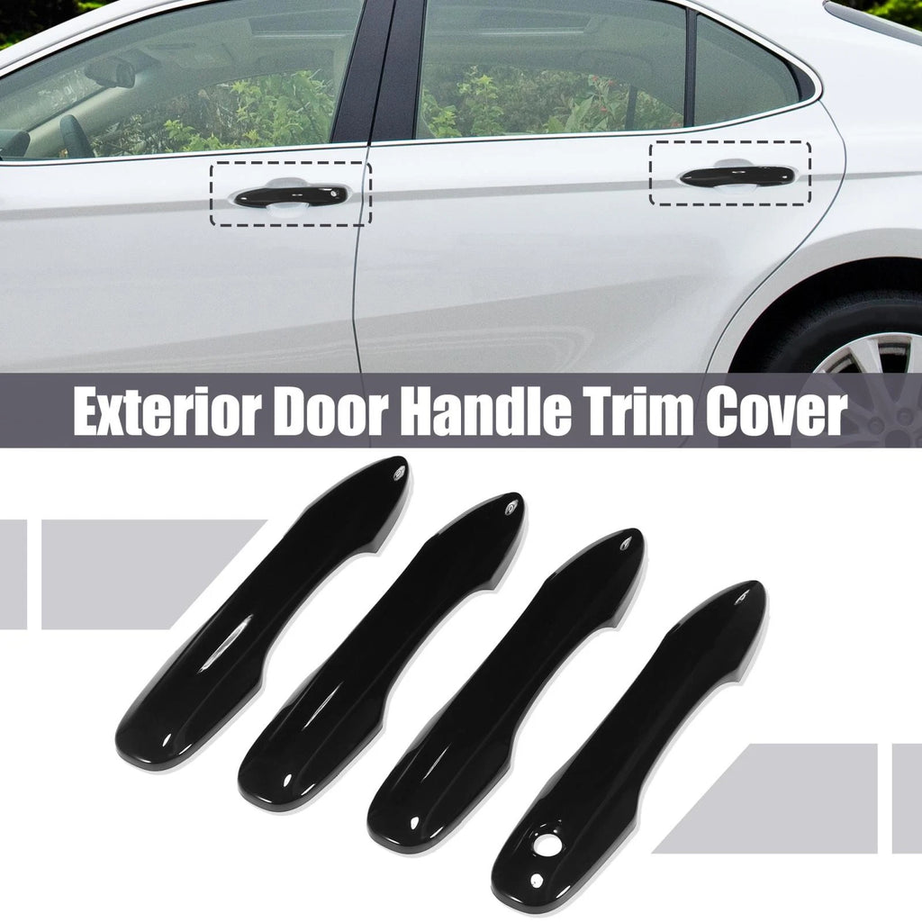 Set of 4 Gloss Black Door Handle Covers for Toyota Camry 