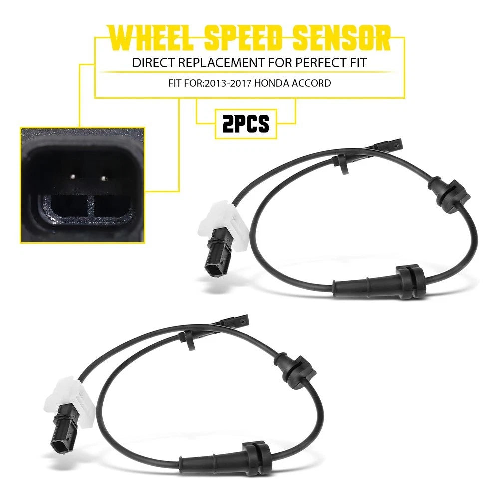 2 ABS Wheel Speed Sensors for Honda Accord (2013–2017) 5S14020 V