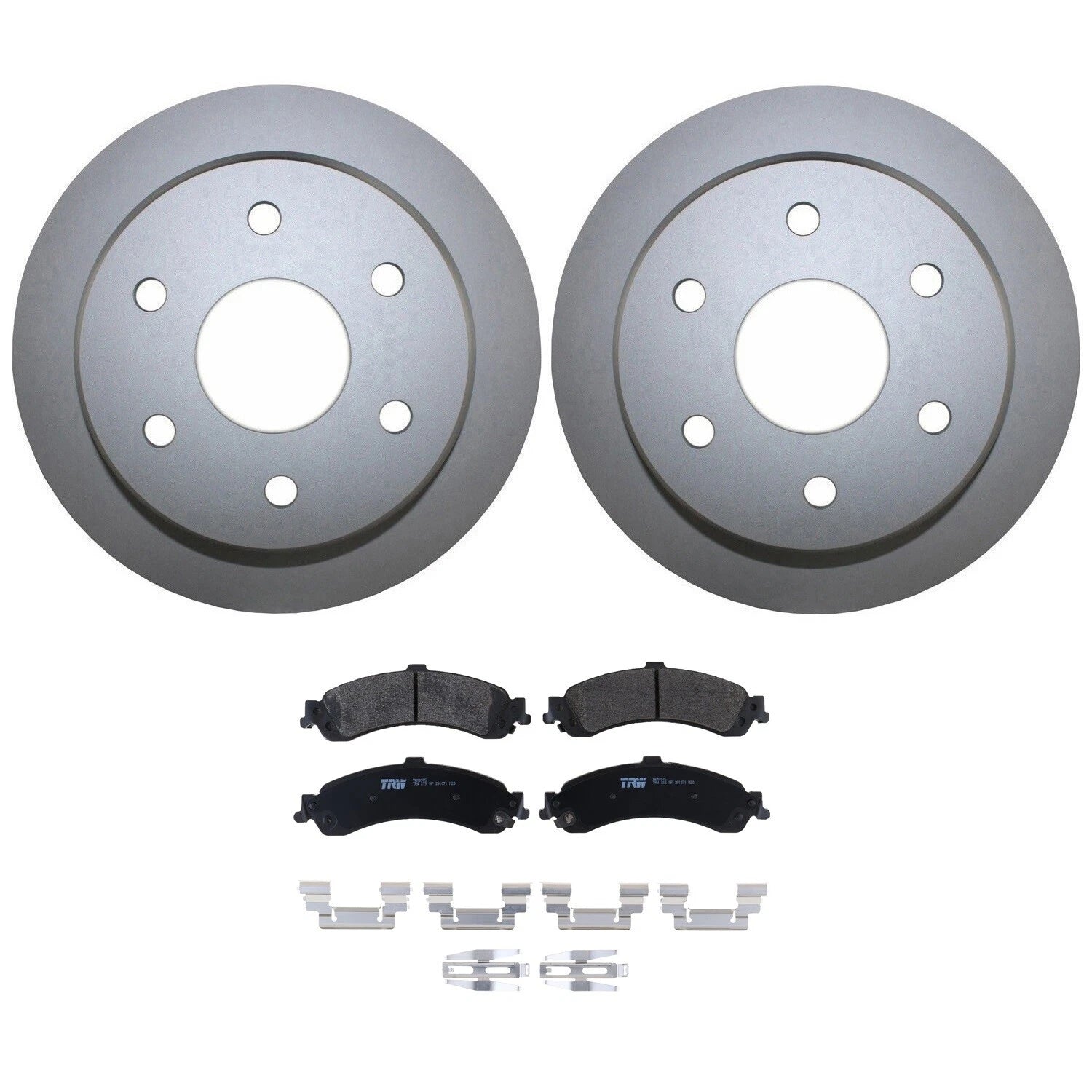 Rear Brake Kit 325mm Rotors TRW Pro Metallic Pad for Silverado Sierra 1500 (2007–2013)