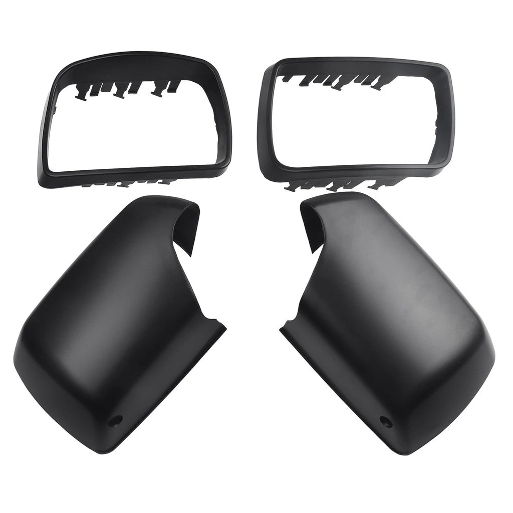 Set of 2 Wing Door Mirror Cover Caps + Trim Rings for E53 (2000–2006)
