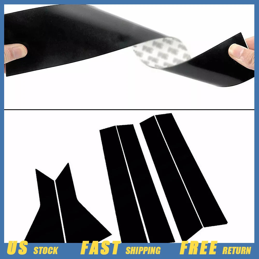 Glossy Black Pillar Post Trim for Honda Civic (2016–2021) Sedan