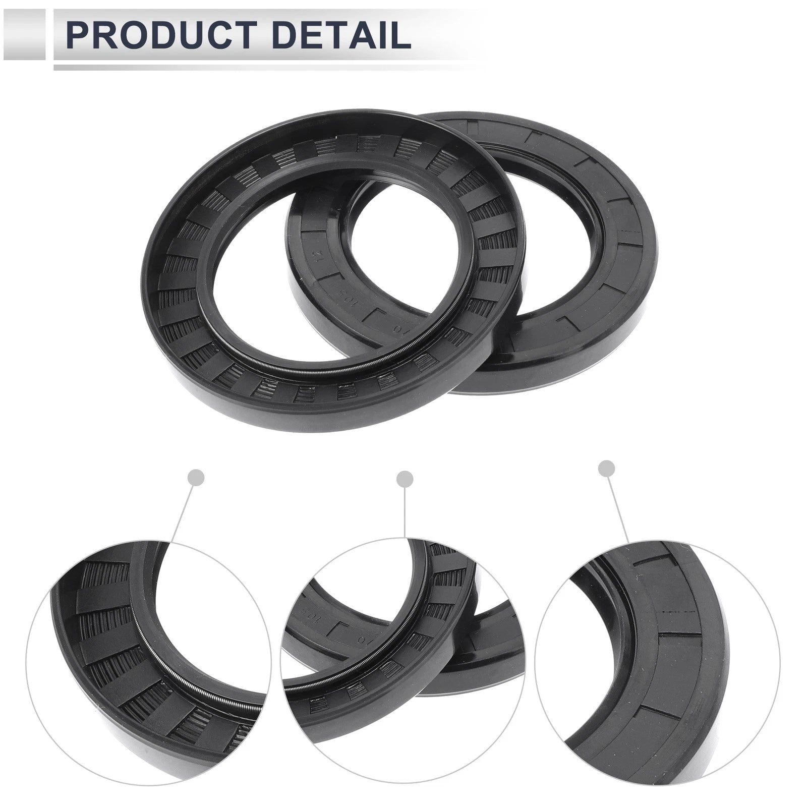 Set of 5 Oil Seal Rotary Shaft Seal Nitrile Rubber 70x105x12mm