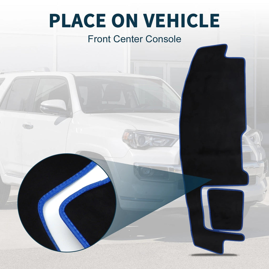 Dashboard Cover Mat for Suzuki Spacia MK54S (2013–2020) Black Blue Set of 1