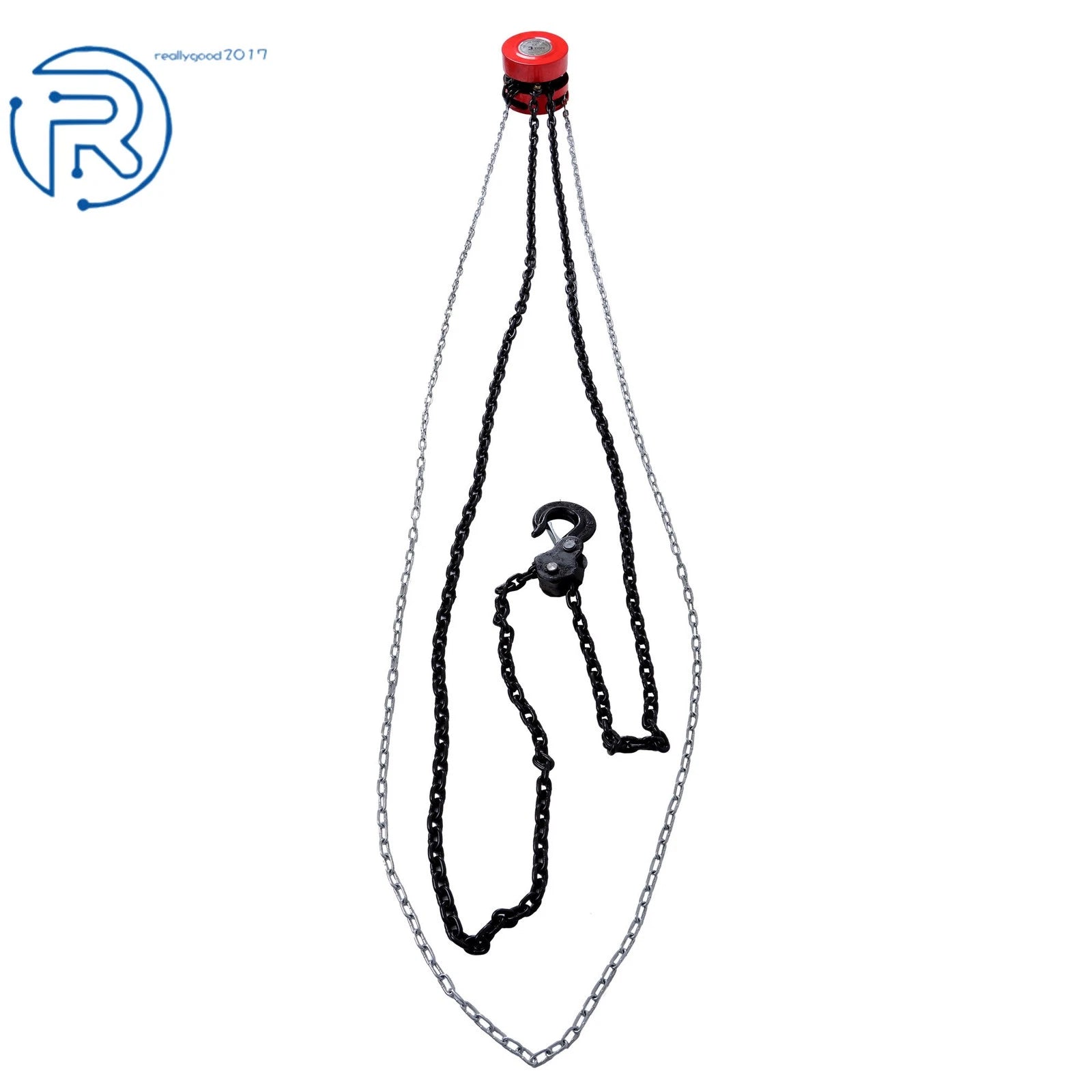 3 Ton Manual Chain Hoist for Heavy-Duty Lifting (10' Lift, 2 Hooks)