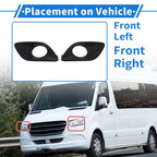 Set of 2 Front Bumper Fog Light Covers No.9108854300 for Mercedes-Benz Sprinter