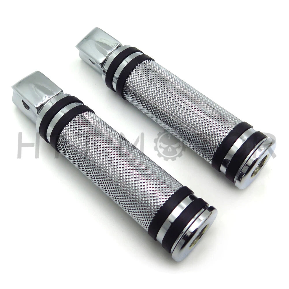 Diamond Chrome Footpegs for Kawasaki Vulcan 900 Custom (2006–2023)