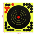 25 Pack Splatter Shooting Targets 8 Inch Paper for Rifle Shooting