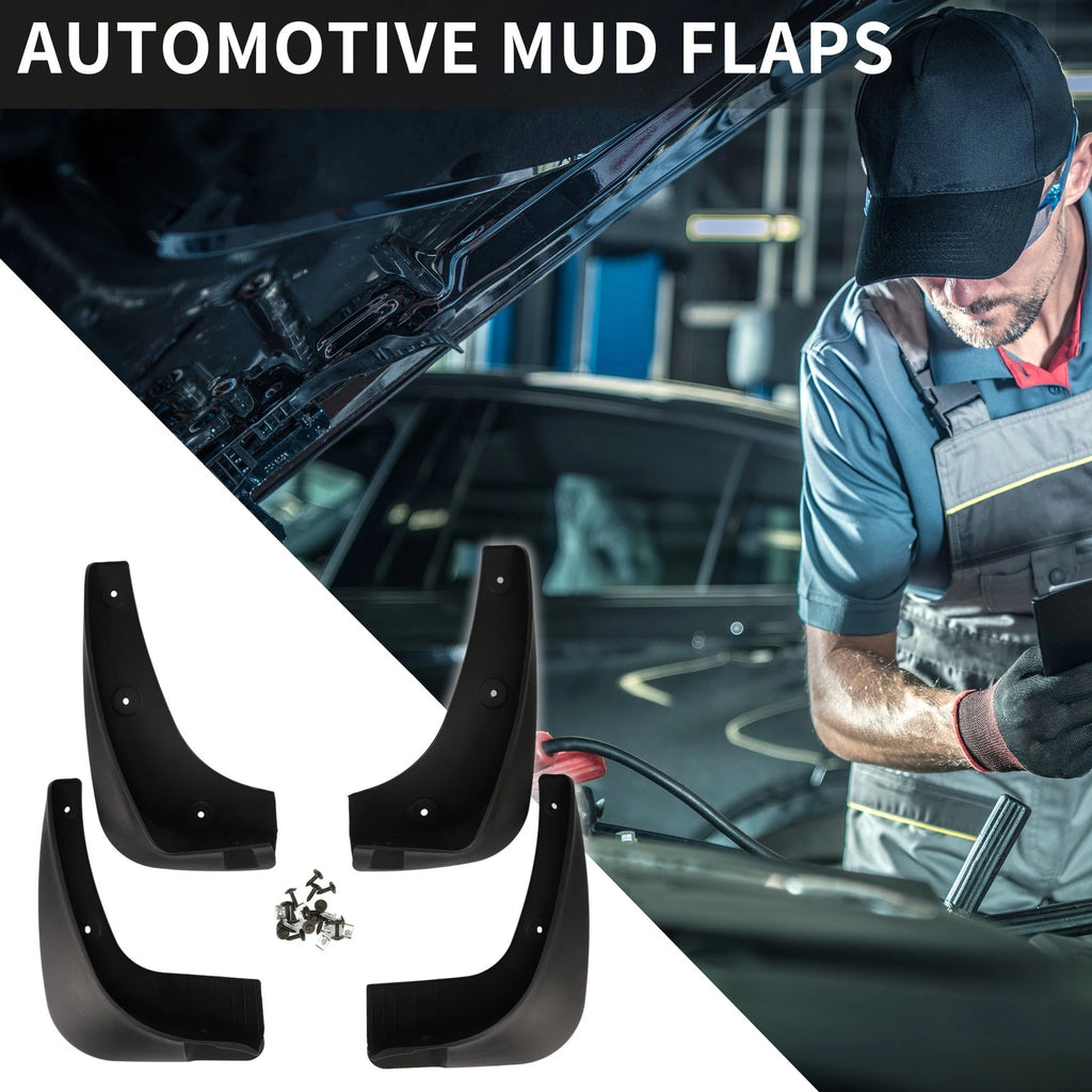 Set of 2 Front & Rear Mud Flap Splash Guards for Kia Sportage R (2011–2016)