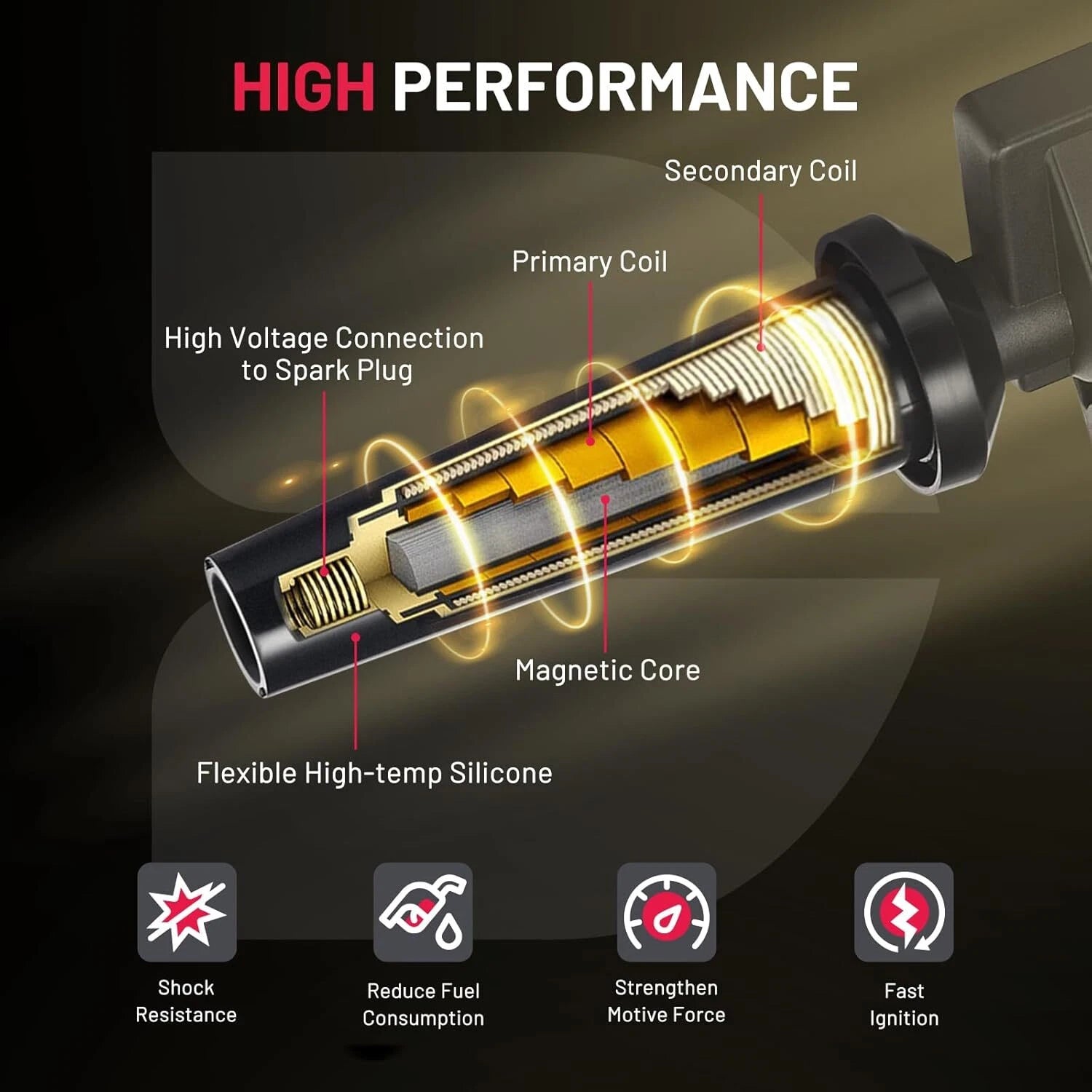 Ignition Coil Packs for Volkswagen Jetta (2000-2001) 1.8L l4